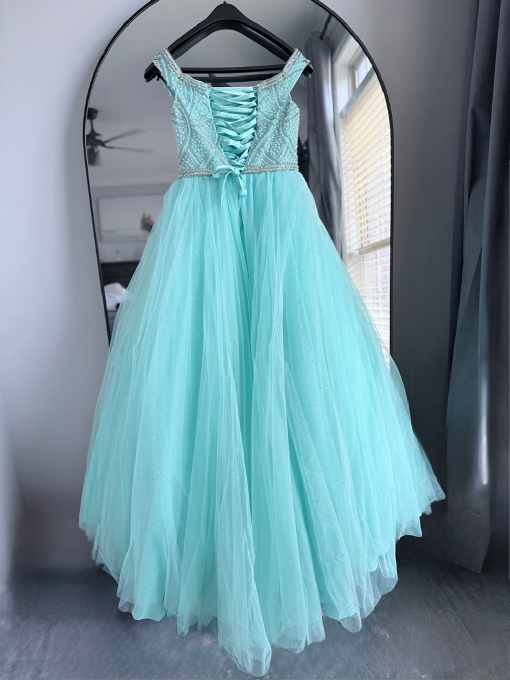 Tiffany Princess Beaded Tulle Ball Gown - Picture 6 of 8